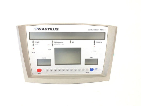 Nautilus Residential T716 Treadmill Display Console Bezel Overlay SM41125 - hydrafitnessparts