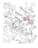 Nordic-Track Ree-bok Proform Elliptical Flywheel Assembly 220008 - fitnesspartsrepair