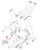 Nordictrack 1750 2150 2450 C1550 T20.5 Treadmill Left Base Leg 335444 - fitnesspartsrepair