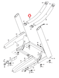 Nordictrack 1750 2150 2450 Treadmill Left Handrail Assembly 352020 - fitnesspartsrepair