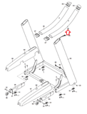 Nordictrack 1750 2150 2450 Treadmill Right Handrail Assembly 352021 - fitnesspartsrepair