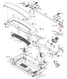 NordicTrack 1750 2450 2950 Treadmill Cushion Rod Bracket 395911 - fitnesspartsrepair