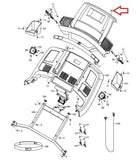 NordicTrack 1750 COMMERCIAL 1750 Treadmill Display Console Assembly 374118 - fitnesspartsrepair