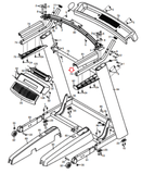 Nordictrack 2450 2950 1750 Treadmill Right Handrail 357774 - hydrafitnessparts