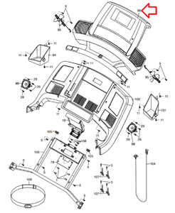 NordicTrack 2950 Treadmill Display Console Assembly 380790 - hydrafitnessparts