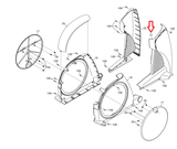 NordicTrack 990 Pro E 12.0 Elliptical Right Frame Cover 286881 or 285656 - fitnesspartsrepair