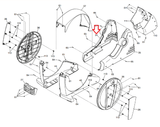 Nordictrack 990 Pro SE 9i SE 7I Elliptical Left Front Shield MFR-349858 353143 - hydrafitnessparts