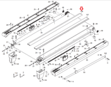 NordicTrack A2550 Treadmill Left Deck Rail 263732 - hydrafitnessparts