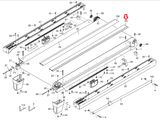 NordicTrack A2550 Treadmill Right Deck Rail 263745 - hydrafitnessparts