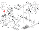 NordicTrack C 7.5 C 9.5 Commercial 14.9 Elliptical Left Pedal 376365 - fitnesspartsrepair