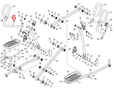 NordicTrack C 9.5 Elliptical Left Upper Body Arm 381208 - fitnesspartsrepair