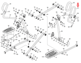 NordicTrack C 9.5 Elliptical Right Upper Body Arm 381207 - fitnesspartsrepair