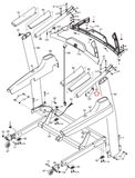 NordicTrack C1500 Pro C 900 PRO T17.2 Treadmill Left or Right Handrail 318395 - hydrafitnessparts