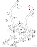 Nordictrack C2255 A2250 C2300 Treadmill Upright Wire Harness 248526 - fitnesspartsrepair