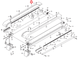 NordicTrack C2400 Treadmill Left Foot Rail 243943 or 248032 - fitnesspartsrepair