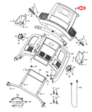 NordicTrack Commercial 1750 Treadmill Display Console Panel MFR-ETNT14113 366384 - hydrafitnessparts