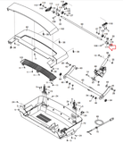 NordicTrack Commercial 2950 1750 2450 Treadmill Cushion Rod Bracket 395911 - hydrafitnessparts