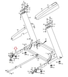 Nordictrack Commerical 2250 2950 Treadmill Left Extension Leg 349884 - hydrafitnessparts