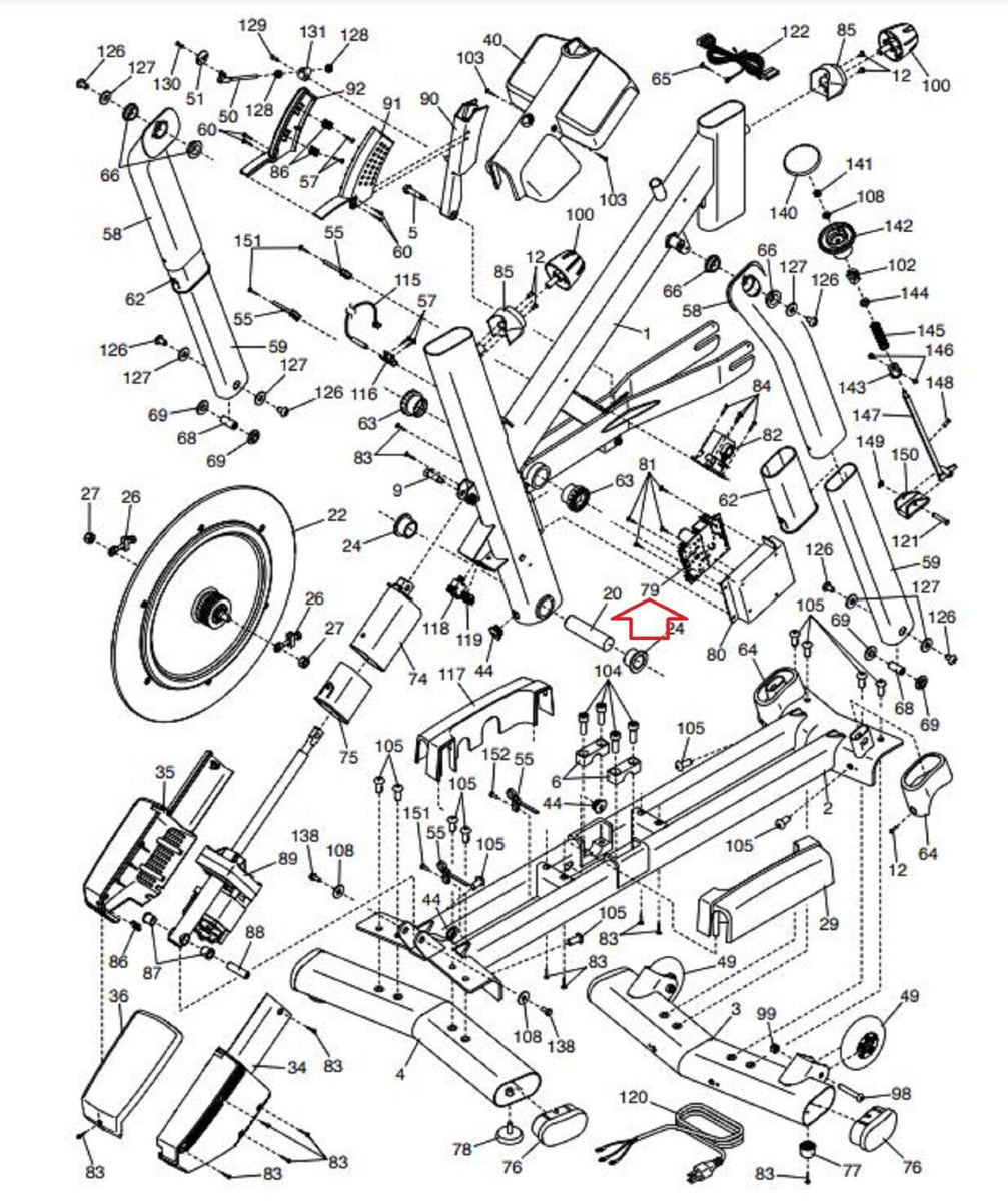 Nordictrack CommS10i Stationary Bike Lower Motor Control Board Control ...