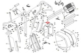NordicTrack CX 990 Elliptical Lower Handlebar Wheel Fork Weldment - fitnesspartsrepair