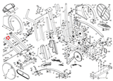 NordicTrack CXT 980 990 Elliptical Rail Incline with Bushing and Decal 183187 - hydrafitnessparts