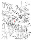 Nordictrack E 950 9.5ex Cx 1055 Pfel099070 Rl900 Elliptical Incline Axle 216701 - hydrafitnessparts