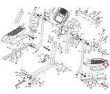 Nordictrack E5si TRL610 Elliptical Right Foot Pedal Bracket 266666 - hydrafitnessparts
