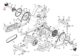 Nordictrack ELITE 5.4 R 65 Recumbent Bike Crank Cover 360446 - hydrafitnessparts