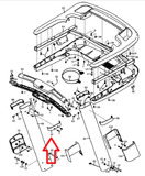 Nordictrack Elite 9700 Pro Treadmill Left Inside Handle Cover 111729 328833 - fitnesspartsrepair