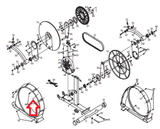 Nordictrack Elliptical Left Side Shield 23665 - 247271 - fitnesspartsrepair