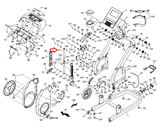 NordicTrack Elliptical Left Tube Rod 357236 - fitnesspartsrepair