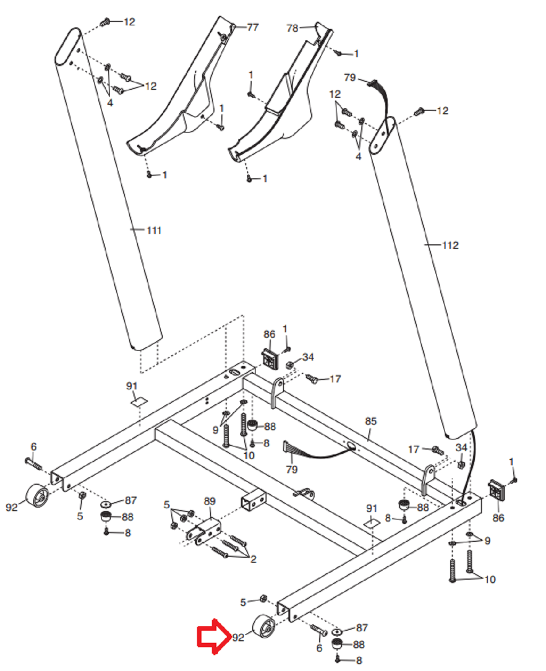 Nordictrack parts and discount manuals