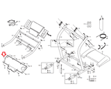 NordicTrack EXP1000 831.298831 Treadmill Console Back Cover JO1548-D or 156763 - hydrafitnessparts