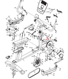 Nordictrack FreeMotion Gold's Gym HealthRider Recumbent Bike Axle Crank 243317 - hydrafitnessparts