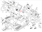 NordicTrack Freestride Trainer FS9I FS7I FS10I Elliptical Console Bracket 398640 - hydrafitnessparts