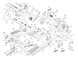 NordicTrack FS10I FS9I FS7I Elliptical Right Rear Belt Cover 398376 - hydrafitnessparts