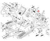 Nordictrack FS7i FS9i FS10i Elliptical Console Bracket Cover 397794 - hydrafitnessparts