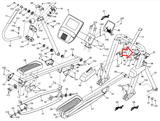 NordicTrack FS7I FS9I FS3I FS10I Elliptical Right Pivot Spacer 384028 - hydrafitnessparts