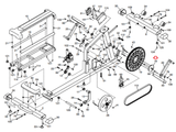 NordicTrack Gold's Gym Proform Elliptical Crank Axle 386166 - hydrafitnessparts