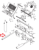 Nordictrack Gold's Gym Proform Treadmill Left Rail Cover 252890 - fitnesspartsrepair