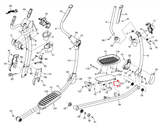 NordicTrack HealthRider Proform Elliptical Foot Pedal Arm Axle 345936 - hydrafitnessparts