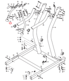 Nordictrack Incline Trainer X20C X7i Treadmill Console Rail Joint Cap 286020 - hydrafitnessparts