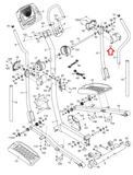 Nordictrack Proform 950 CX 1000 Elliptical Right Rear Handlebar Cover 228268 - fitnesspartsrepair