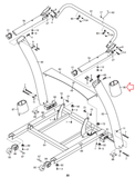 NordicTrack Proform A2550 A2750 Pro 610 RT Treadmill Right Upright Cover 300290 - hydrafitnessparts