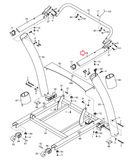 NordicTrack Proform A2550 Pro 610 RT Treadmill Right Handrail 290669 - hydrafitnessparts