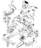 Nordictrack Proform C3si 300 CR Recumbent Bike Hand Sensor Wire 269656 - hydrafitnessparts