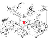 NordicTrack ProForm E 9.0 PRO 1500 910 E Elliptical Left Roller Arm 315616 - fitnesspartsrepair