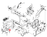 NordicTrack Proform E9.0 910 E Pro 1500 Elliptical Left Pedal Arm 316184 - fitnesspartsrepair