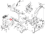 NordicTrack Proform E9.0 910 E Pro 1500 Elliptical Left Pedal Bracket 315631 - fitnesspartsrepair