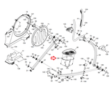 NordicTrack Proform E9.0 910 E Pro 1500 Elliptical Right Pedal Bracket 315630 - fitnesspartsrepair